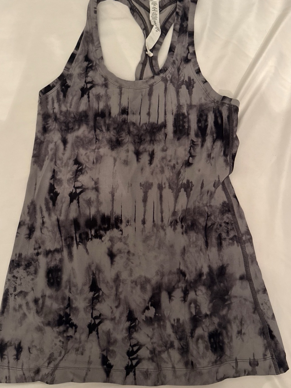 lululemon athletica Gray Black Tie-Dye Racerback Tank